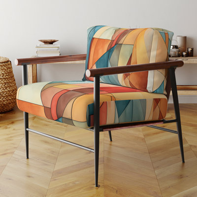 Chaise d'appoint et fauteuil moderne Cubism Experiment With Minimalist I - Paysages rembourrés