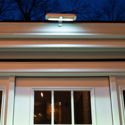 2 - Head LED Solar Powered Dusk to Dawn Outdoor Security Spotlight with Motion Sensor