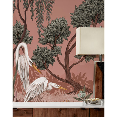 Night Heron Mural | Pre-pasted / Mural - 96" x 124"