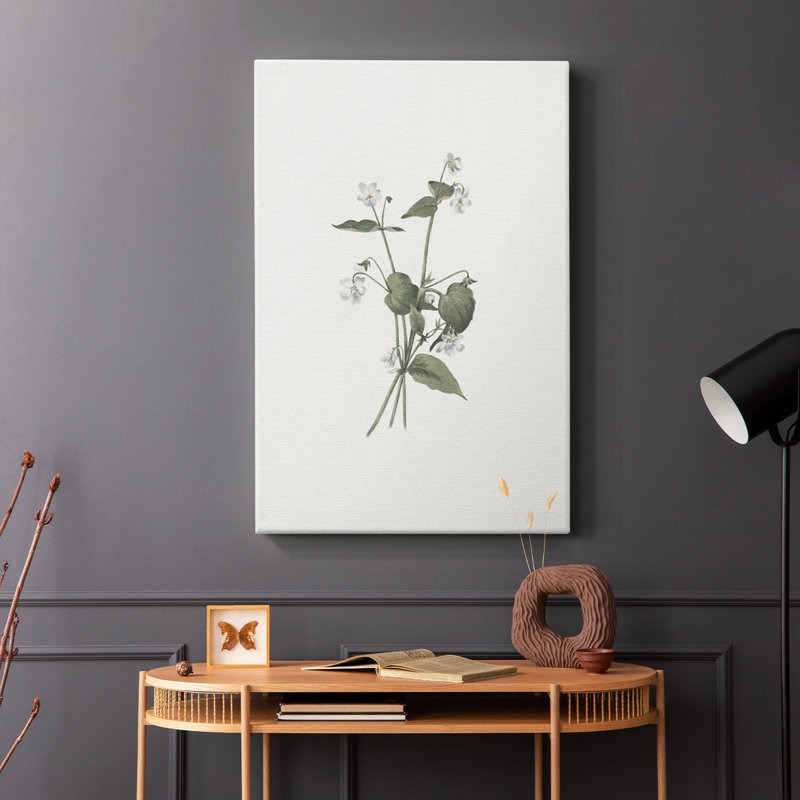 Imprimé floral rétro CCV - galerie Cavas, H 18 po x l 12 po