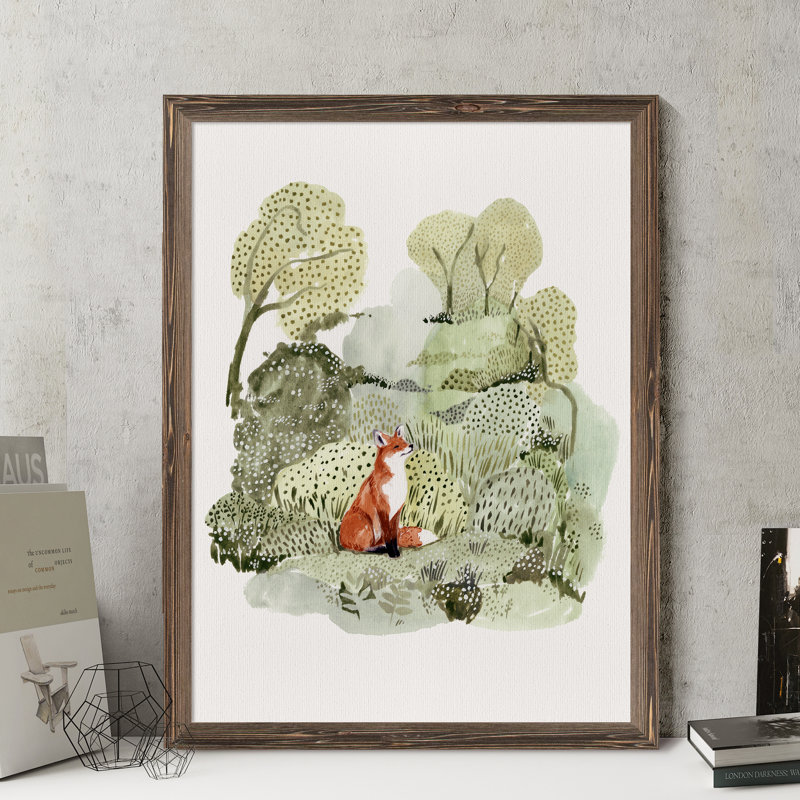 « fox glen i » par paul cezanne-reproduction d’art sur cadre photo, H 30 po x l 22 po x P 1,25 po, Pas de tapis