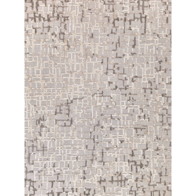 Vista Geometric Hand-Loomed Mocha Beige Area Rug