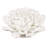 D7.3x2.8" Handmade Cream Ceramic Flower Wall Decor Accent-1252200668
