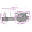 294cm Wide Patio Sofa with Cushions