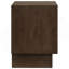 Table de chevet 2 tiroirs brun chaud