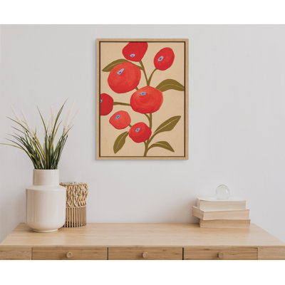 Persimmon by Emma Daisy Framed Canvas Wall Art Print