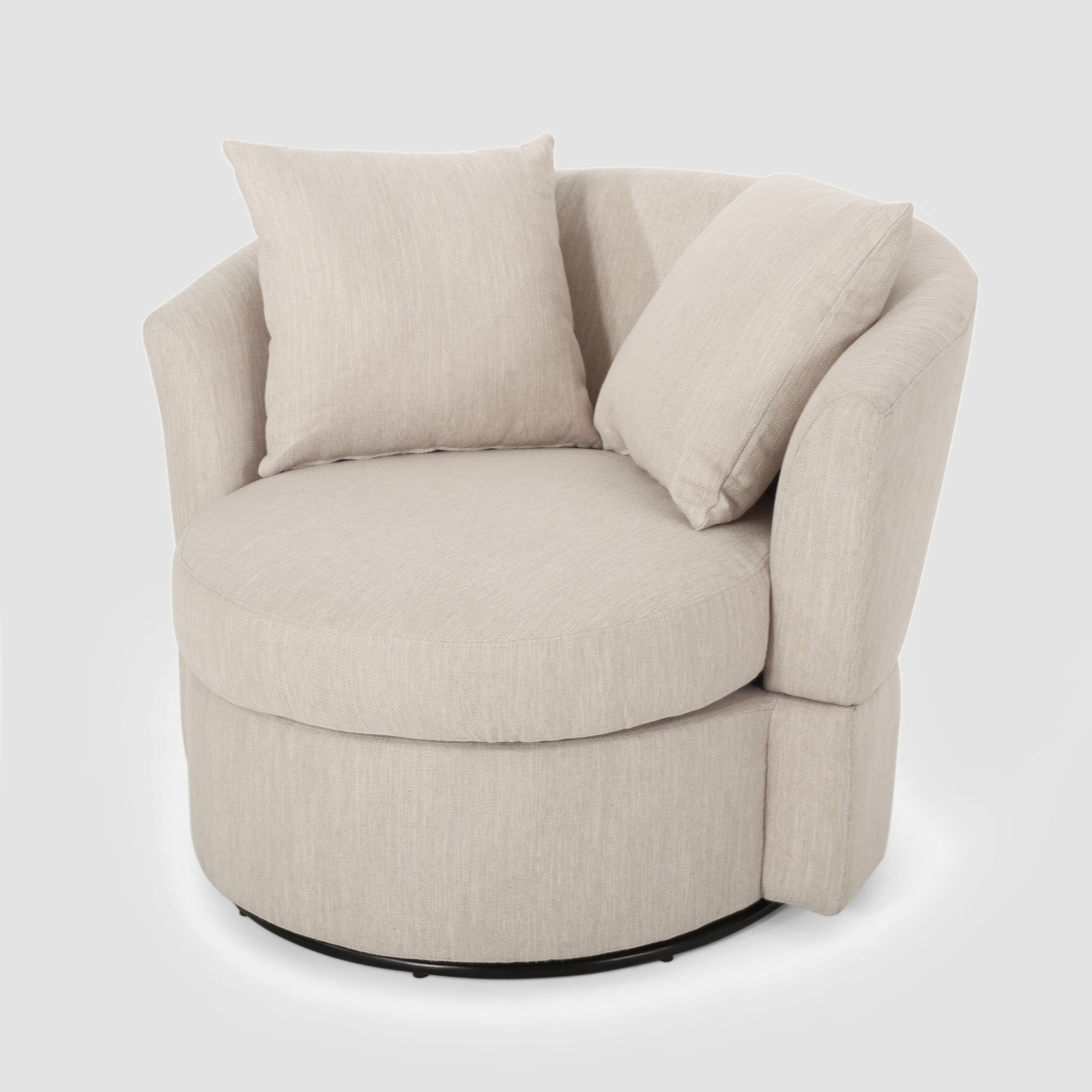 Latitude Run® Darivs Upholstered Swivel Club Chair | Wayfair