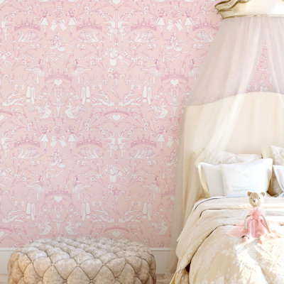 Rouleau de papier peint L 20,5 pi x l 20,5 po Ballet Toile