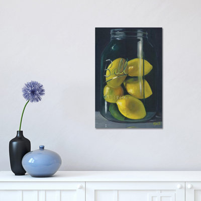 Lemons 1 Piece Wrapped Canvas Wall Art