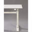 Bureau de travail debout réglable de 47 po, blanc, profondeur de 47,41 po, espace de travail spacieux blanc contemporain