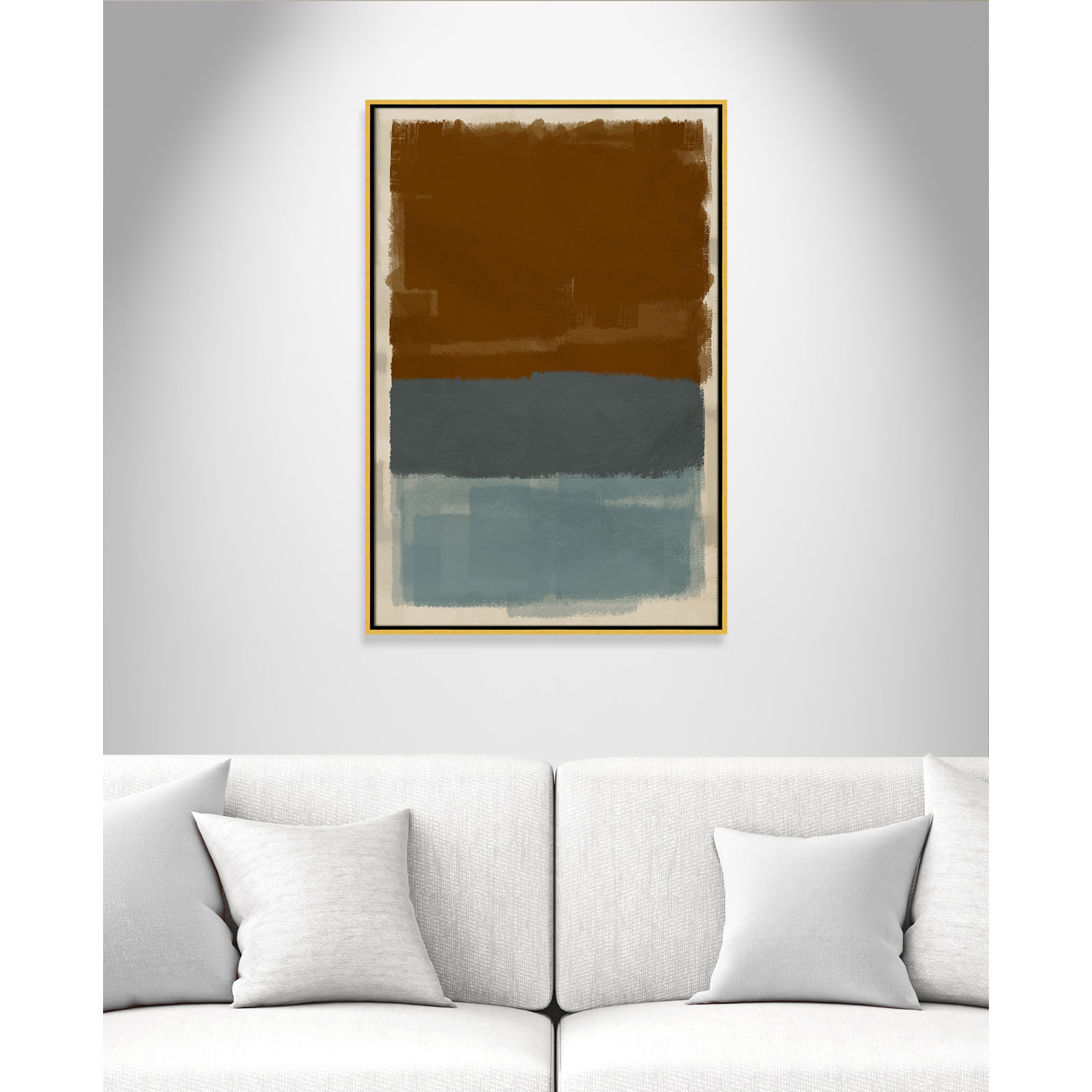 Turbulent Honesty Print by Marcus Prime, 25.5'' W x 37.5'' H, Gold Floater