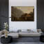 «Rainy Mood, Gudvangen» par Amaldus Nielsen, reproduction d'art sur toile tendue avec châssis-803203859