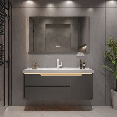 Modern light luxury bathroom cabinet