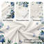 Nappe ronde 60 po, nappe florale imperméable et infroissable, housse de table en polyester pour fête