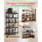 5-Tier Storage Shelves with Adjustable Height and 2000 lbs Capacity