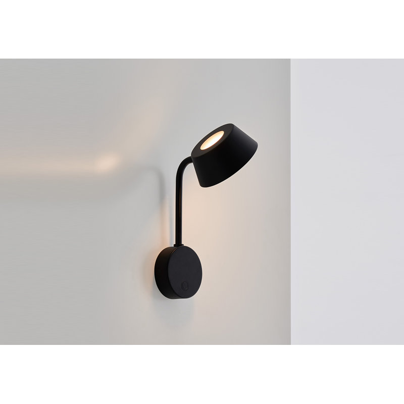 Vada 1 - Light LED Armed Sconce, Black