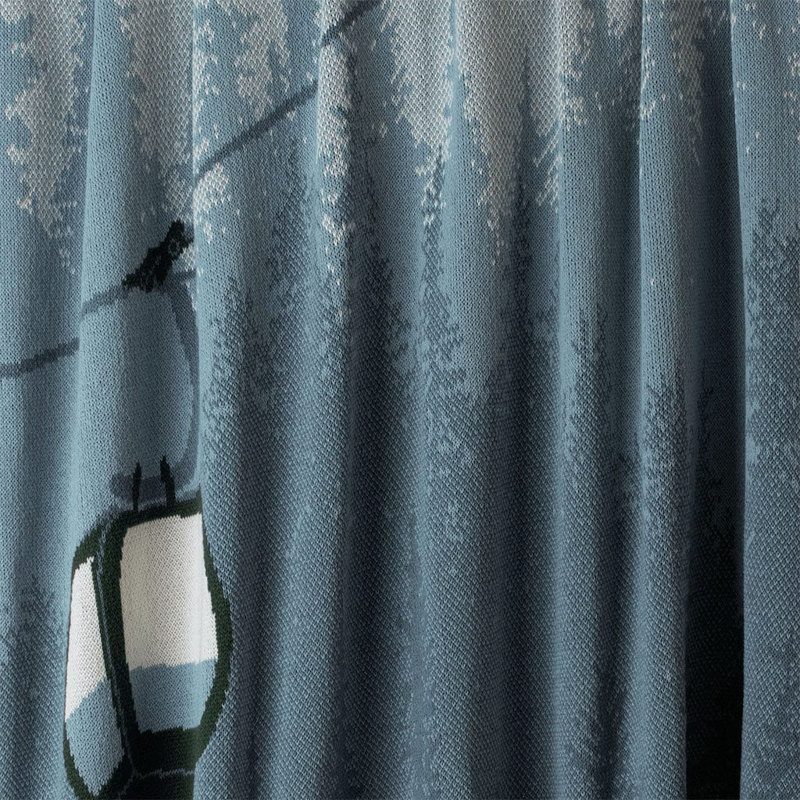 In2Green Winter Sports Mountain Knit Throw