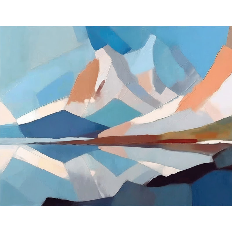 "Paysage 55" sur toile, H 15 po x l 18 po