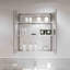 600mm W 670mm H Wall Mounted Required Framed Medicine Cabinet With Mirror And Shelf