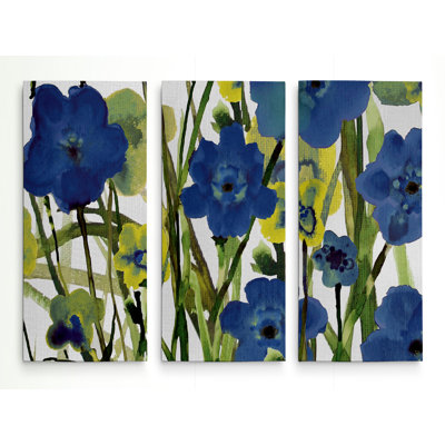 Prélèvement de fleurs-multi-pièces sur toile tendue