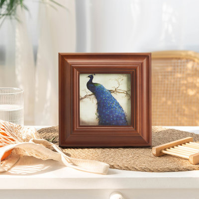 Brown Solid Wood Storage Picture Frame