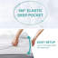 Matelas en mousse viscoélastique moelleuse 2 po Alwyn Home Oreana-1303186395