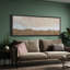 Paysage subtil, horizon, tons terreux, art moderne-100937126-111696170