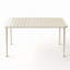 Table de salle à manger blanche pour l'extérieur - imperméable et facile à nettoyer, polyvalente pour la terrasse, le balcon et le jardin-125763247-125763246