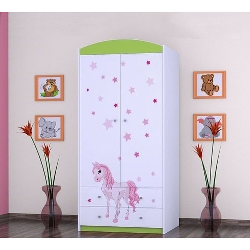 Maguire 2 Door Wardrobe, Green