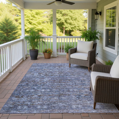 Tapis ikat intérieur / extérieur lavable à la machine Chantille ACN2324