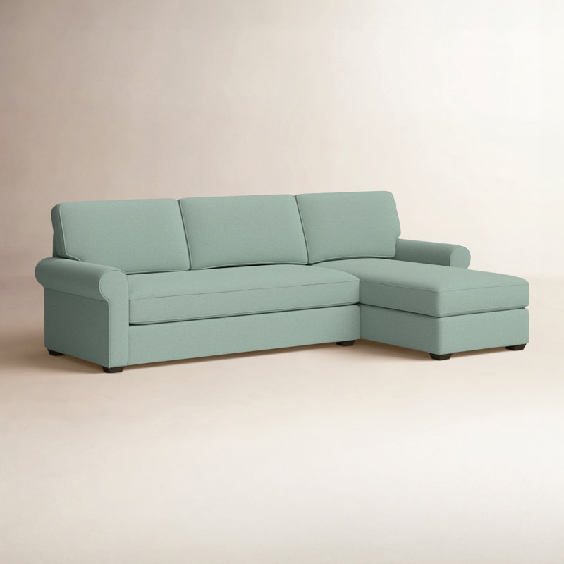 Porter Upholstered L-Shaped Sectional, Right Hand Facing, Bayou Spray Canvas