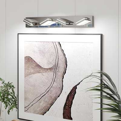 Applique murale moderne à 4 lumières pour salle de bain et miroir, design minimaliste élégant, écoénergétique, facile à installer