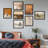 " Vintage Classic Retro Fine Art Landscape Abstract Geometric " 7 Piece Art Graphic Art Print-92573624-92573626