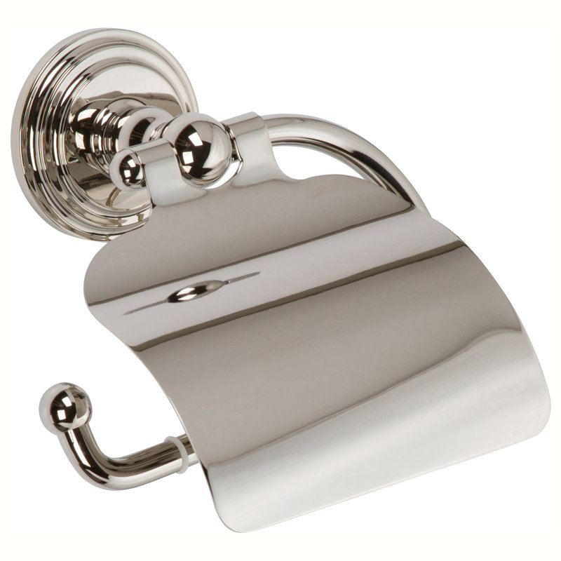 Chelsea Hooded Toilet Paper Holder, Polished Nickel