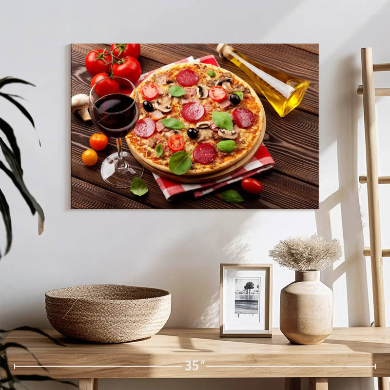Yarlin Pizza Fresh From Oven, 24" H x 36" W
