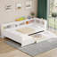 Lit plateforme simple en bois avec lit gigogne et tiroir en bois L-18866979