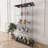 Modern Glass Display Cabinet With LED Lights, Quick-Assembly Antique Cabinet, Tempered Glass Bookshelf, Suitable For Living Room And Bedrooms, 2-Door 4-Shelf-264339773-240181344