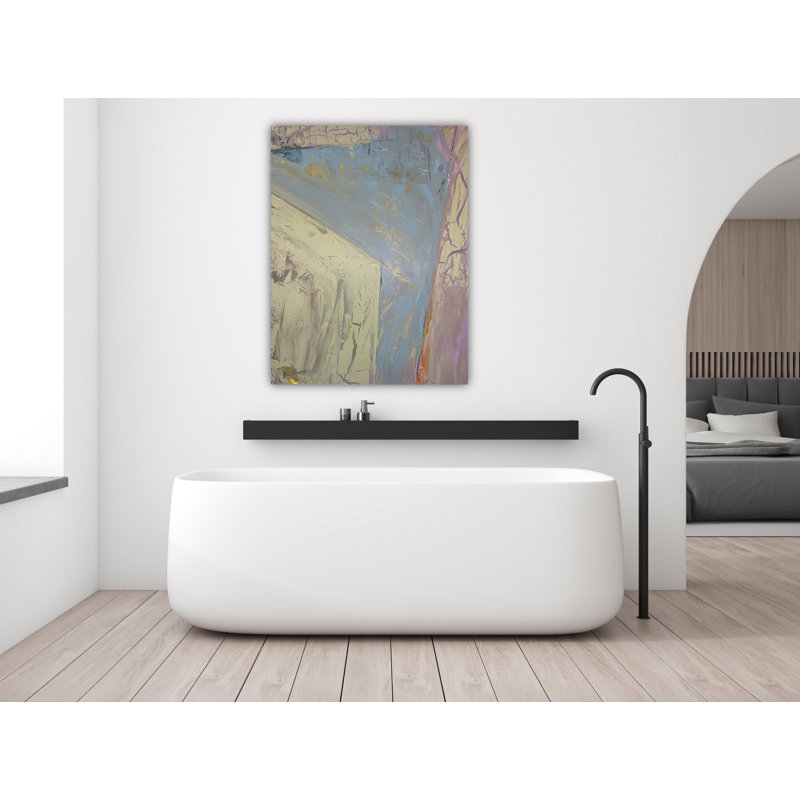 Geo IX by John Beard - Artist Enhanced Canvas Print, Black Floater Framed Canvas, 26" H x 32" W x 2" D