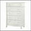 Commode 5 tiroirs Ivoire
