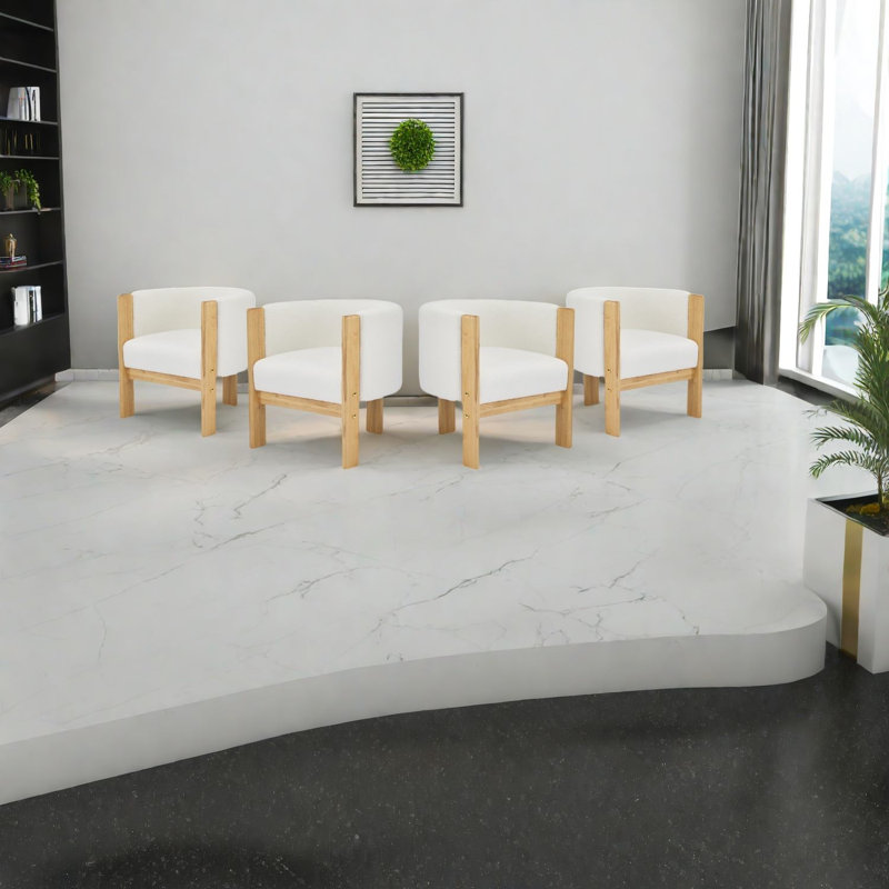 Ensemble de chaises de salle à manger modernes en bois naturel et Boucle pour la maison et la salle à manger