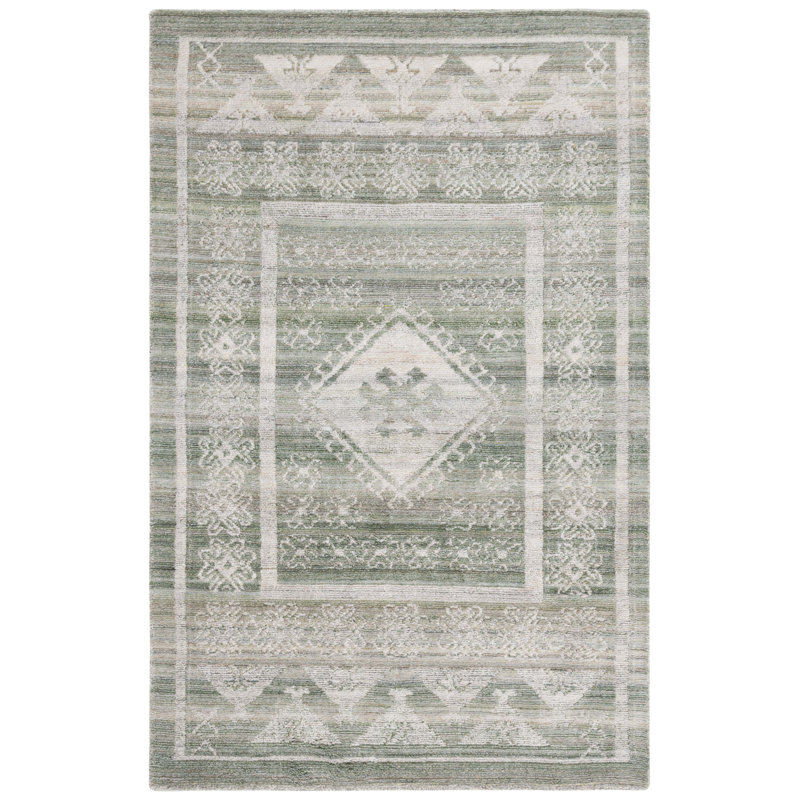 Kareny Hand Tufted Performance Southwestern Rug, Rectangle 3' x 5'