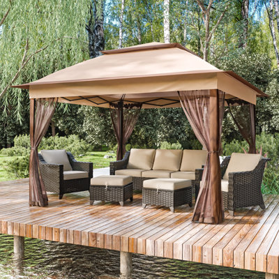 11 Ft. W x 11 Ft. D Steel Pop-up Gazebo