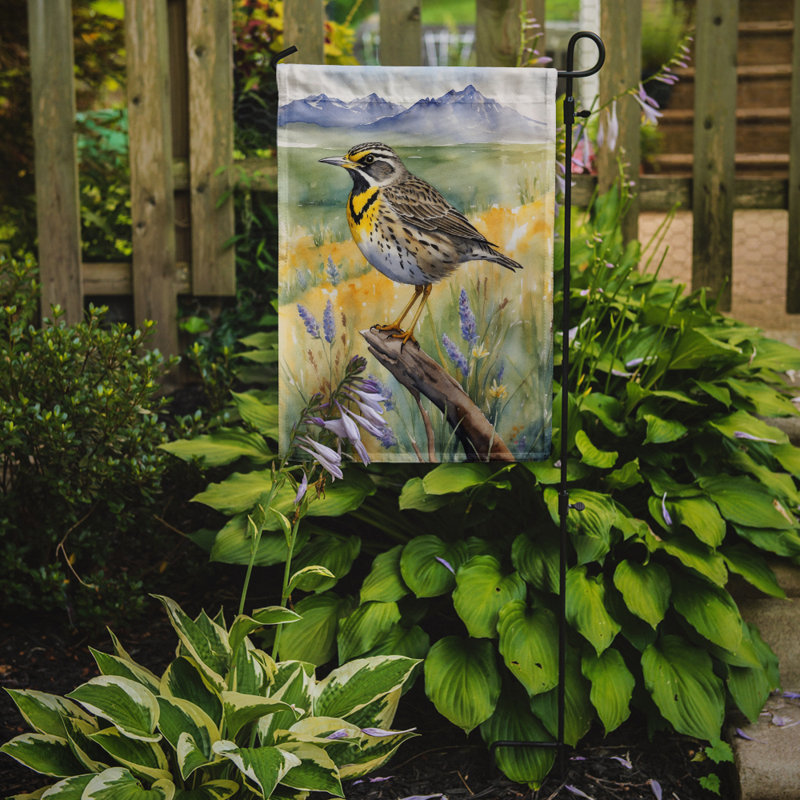Drapeau de jardin, Wyoming Meadowlark occidental