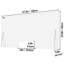 Cloisons de bureau transparentes