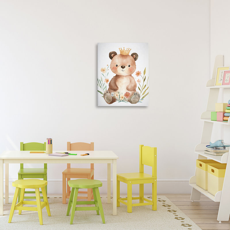Toile fantaisiste couronnée, conception de Ramona Murdock, H 20 po x l 16 po