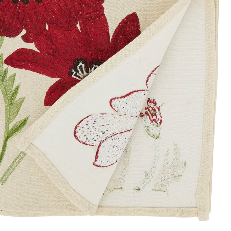 Chemin de table Floral Fantasy, Rouge