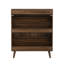Rangement pour chaussures peu encombrant, armoire moderne en noyer de MDF pour la maison d'entrée