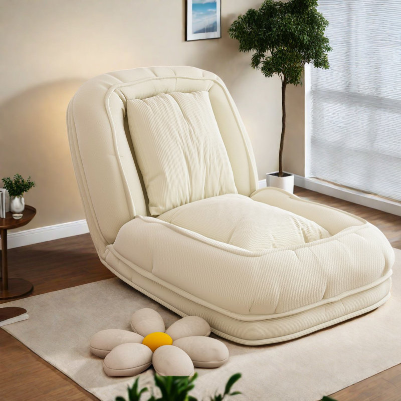 Canapés confortables et réglables, conception pliable en velours côtelé pour les chambres à coucher et les salons