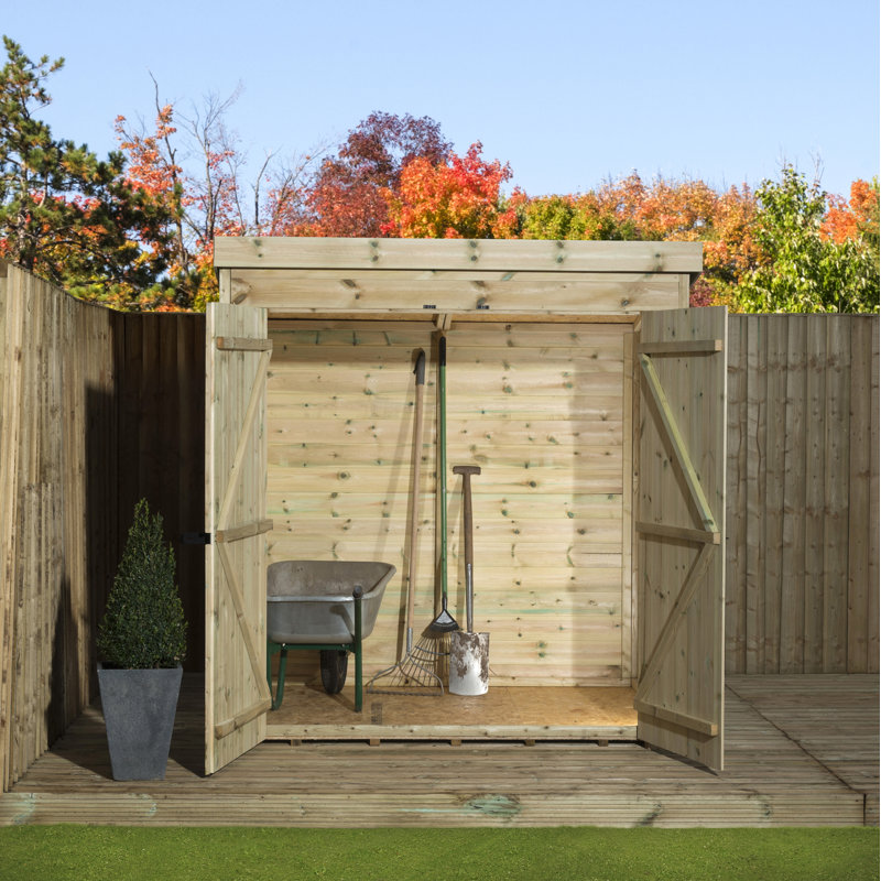 Shiplap Pent Wooden Shed, 6ft. x 3ft.