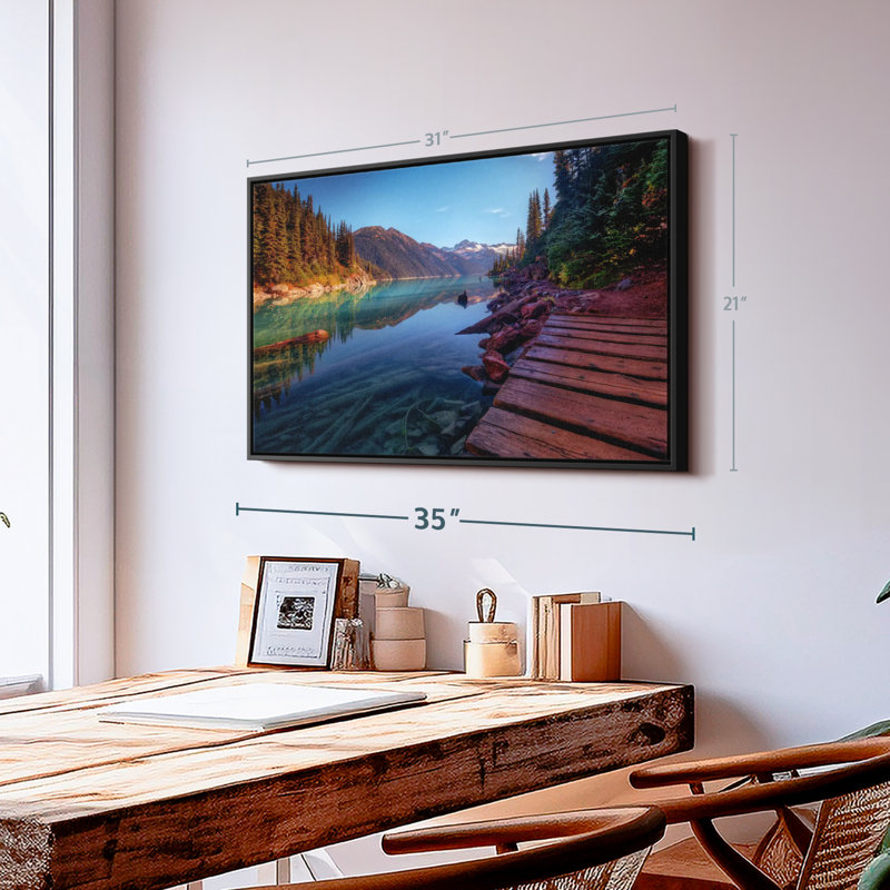 Impression sur toile Mountain Lake, H 21 po x l 31 po